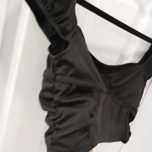 Crop Top Size M Women's Black - Picture 4 of 12